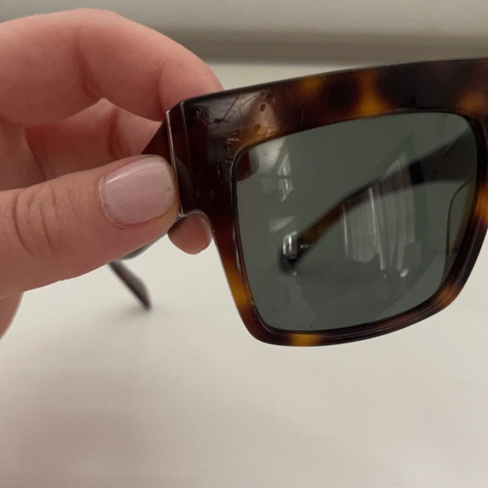 AUTHENTIC CELINE ZZ TOP SUNGLASSES IN TORTOISE SHELL - Picture 7 of 9